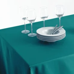 Toalha de mesa azul anti-manchas 140x240cm