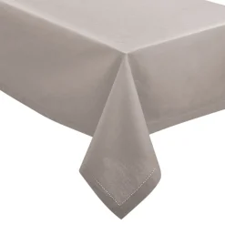 Toalha de mesa CHAMBRAY cinza em algodão 140x240cm