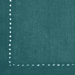 Toalha de mesa CHAMBRAY verde esmeralda em algodão 140x240cm