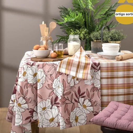 Toalha de mesa em algodão 140x240cm