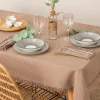 Toalha de mesa MAHA cinza em algodão 150x250cm