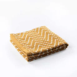 Toalha de mãos tribo ocre em algodão 50x100cm