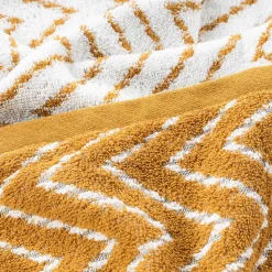 Toalha de mãos tribo ocre em algodão 50x100cm