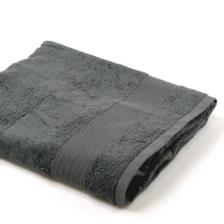 Toalha lençol de banho cinza escuro TIMELESS 100x150cm