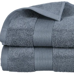 Toalha lençol de banho ESSENTIEL cinza escuro 100x150cm