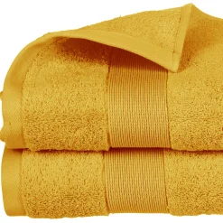 Toalha lençol de banho ESSENTIEL amarela 100x150cm
