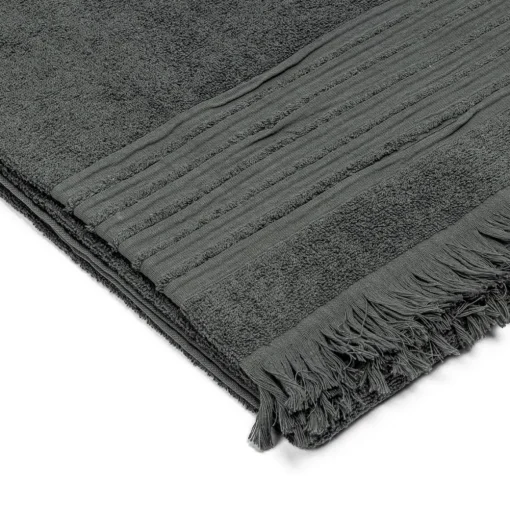 Toalha Lençol De Banho Mistery Cinza 100x150cm
