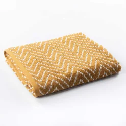 Toalha lençol de banho tribo ocre algodão 100x150cm
