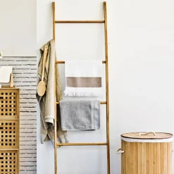 Toalheiro escada em bambu 170cm