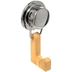 Toalheiro wc metal e bambu
