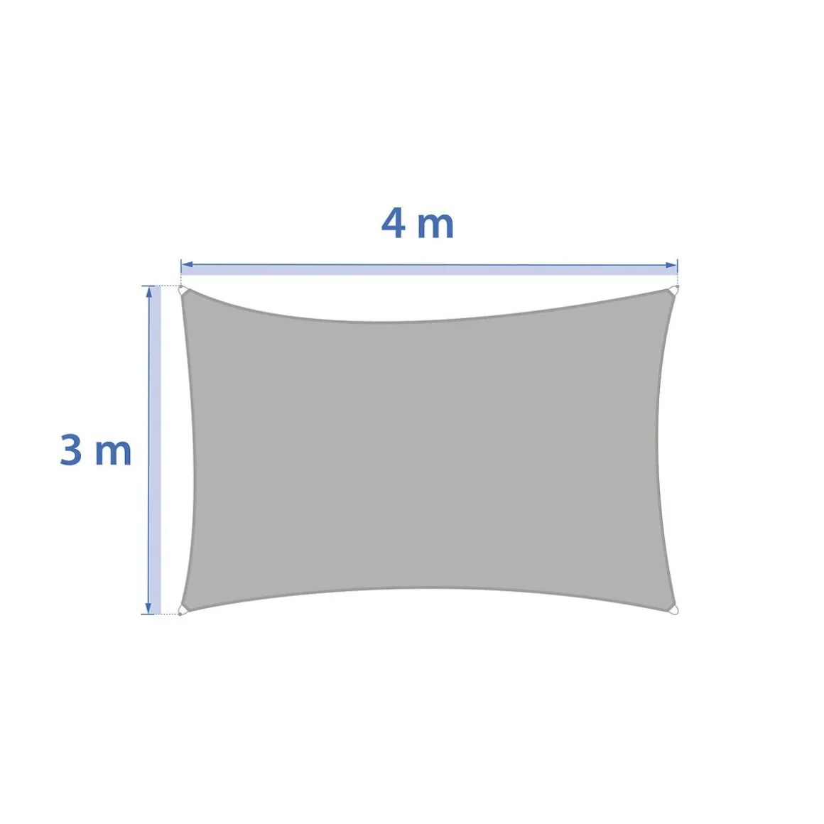Toldo Curacao Ble - 3X4M