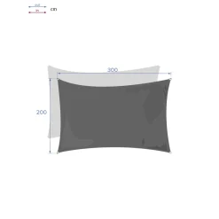 Toldo solar CURACAO taupe 2x3m