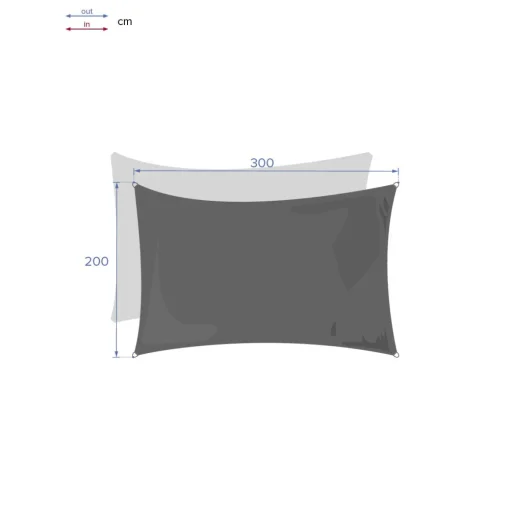 Toldo solar CURACAO taupe 2x3m