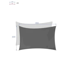 Toldo SOLAR CURACAO taupe 3x4m