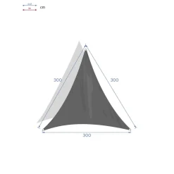 Toldo SOLAR CURACAO triangular 3x3m