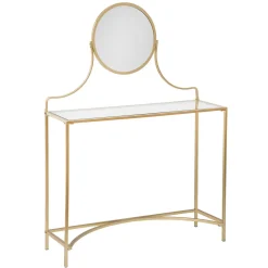 Toucador ARTIF dourado em metal 139cm