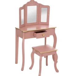Toucador SISSI com tamborete rosa velho