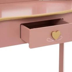 Toucador SISSI com tamborete rosa velho
