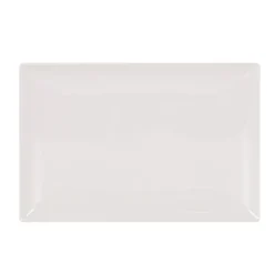 Travessa branca ELITE em cerâmica 20x30cm