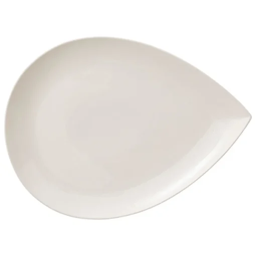 Travessa branca GOTA em porcelana 30x40cm
