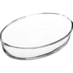 Travessa de vidro oval 26x18cm