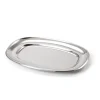 Travessa oval em inox 23x30cm