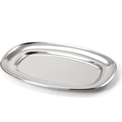 Travessa oval em inox 26x35cm