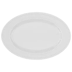 Travessa oval PERLE 33x23cm em porcelana
