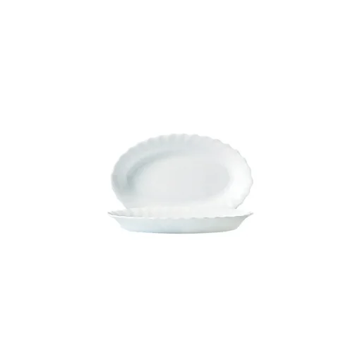 Travessa oval trianon LUMINARC branca 22cm
