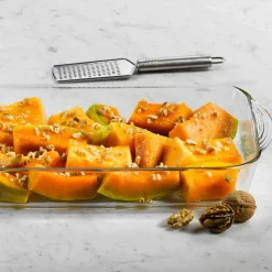 Travessa retangular de vidro 40cm