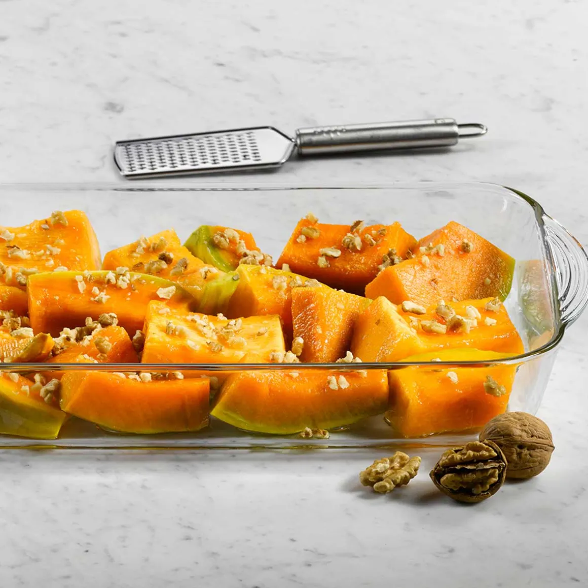 Travessa retangular de vidro 40cm