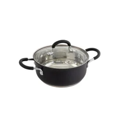 Trem de cozinha 5 peças preto em inox
