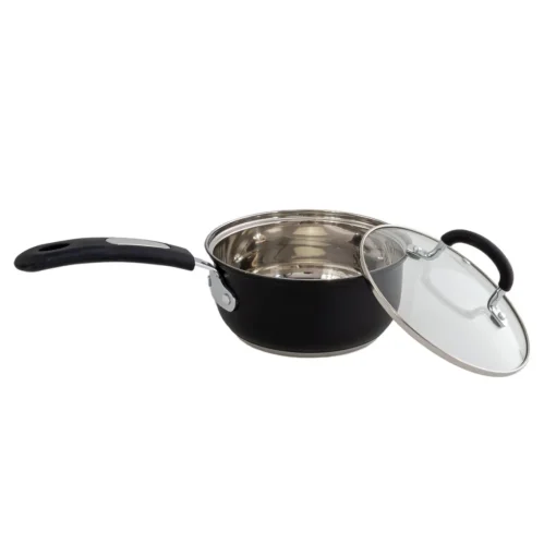Trem de cozinha 5 peças preto em inox