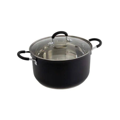 Trem de cozinha 5 peças preto em inox