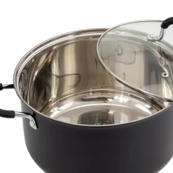 Trem de cozinha 5 peças preto em inox