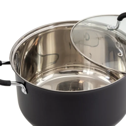 Trem de cozinha 5 peças preto em inox