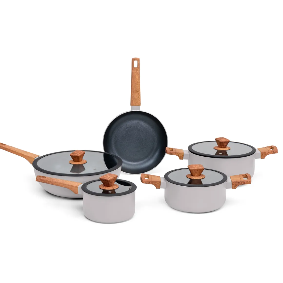 Trem de cozinha WILD cinza 5 peças