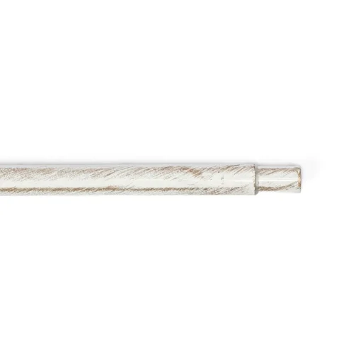 Ttubo de ferro forjado extensível branco e dourado 185-350cm