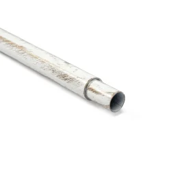 Ttubo de ferro forjado extensível branco e dourado 185-350cm