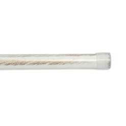 Tubo de ferro forjado branco e dourado 200cm