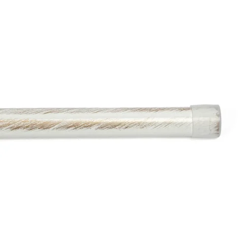 Tubo de ferro forjado branco e dourado 200cm