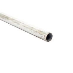 Tubo de ferro forjado branco e dourado 200cm