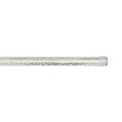 Tubo de ferro forjado branco e dourado 250cm