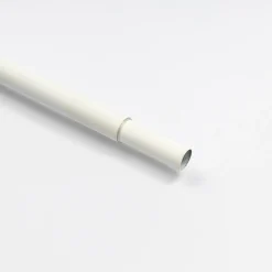 Tubo de ferro forjado extensível branco mate 185-350cm