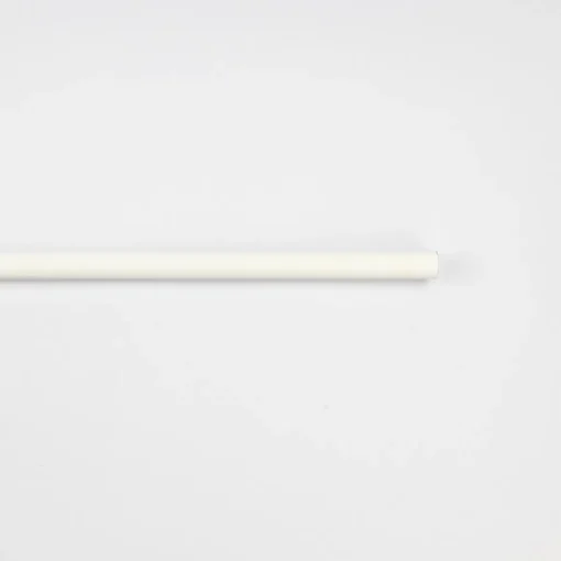 Tubo de ferro forjado extensível branco mate 185-350cm