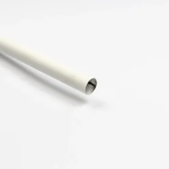 Tubo de ferro forjado extensível branco mate 185-350cm