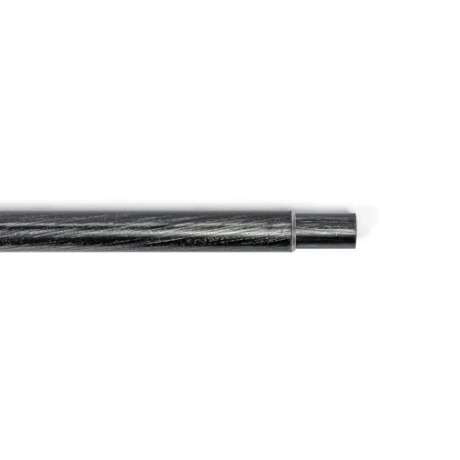 Tubo de ferro forjado extensível preto e prateado 185-350cm
