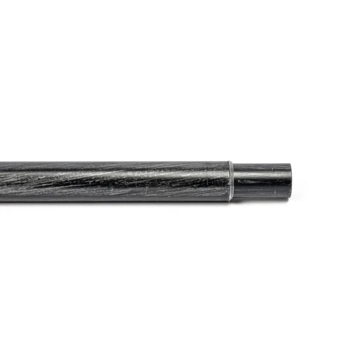Tubo de ferro forjado extensível preto e prateado 185-350cm