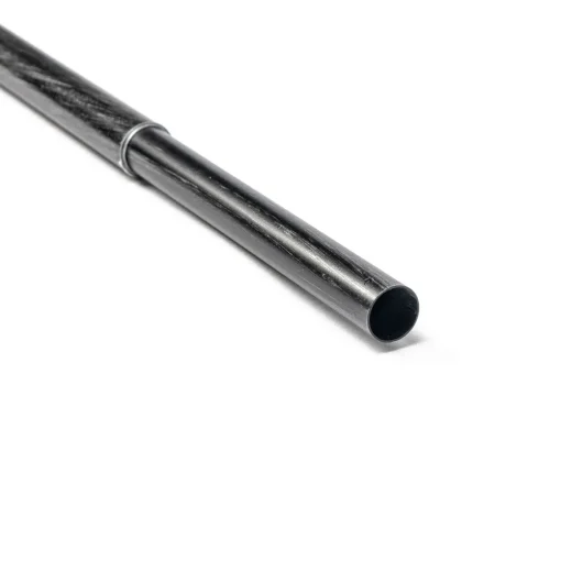 Tubo de ferro forjado extensível preto e prateado 185-350cm