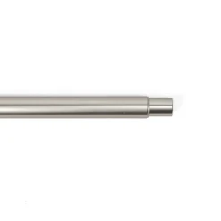 Tubo de ferro forjado extensível prateado fosco 185-350cm